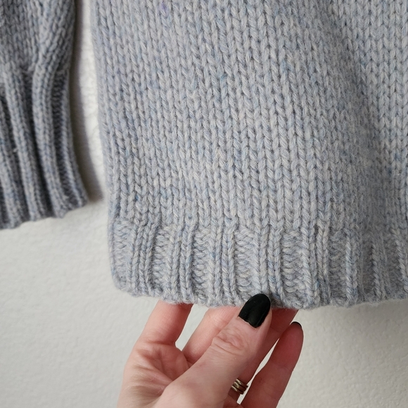 ABERCROMBIE & FITCH x VINTAGE wool knit sweater in blue size L - Picture 3 of 7